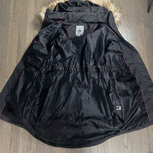 Rainforest RFT Thick Puffer Winter Jacket Coat Parka Faux Fur Womens Small Gray - Picture 5 of 9